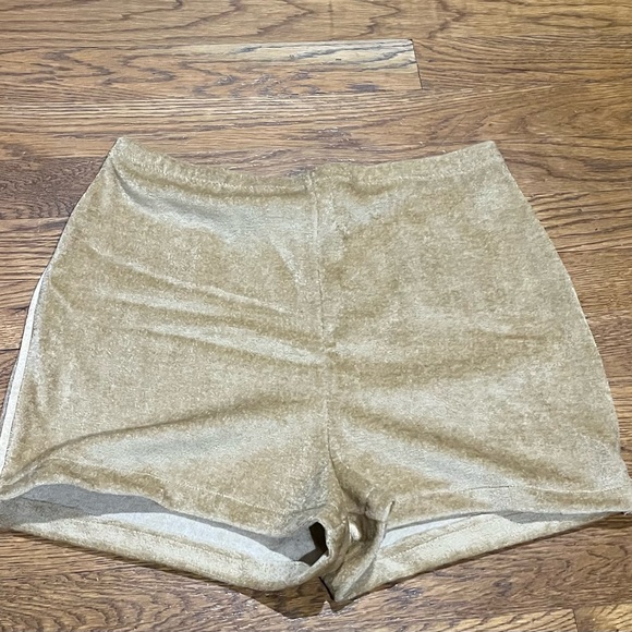 Vintage 60s/70s velour shorts Small EUC - Picture 3 of 3